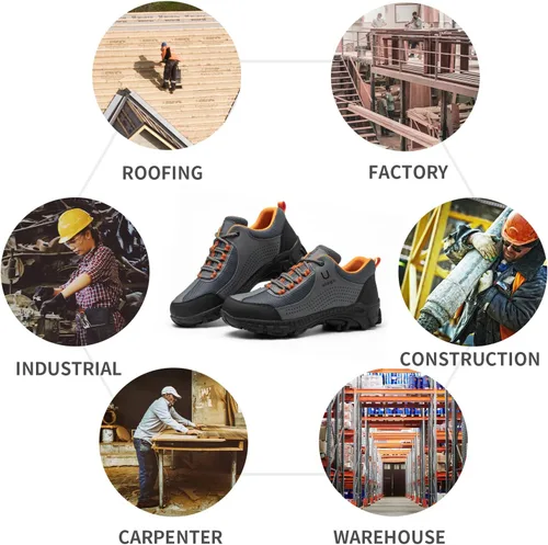 Vista 5 de ulogu Steel Toe Tennis Shoes for Men Women Lightweight Breathable Durable Work Shoes Comfortable Composite Safety Footwear Industrial Construction