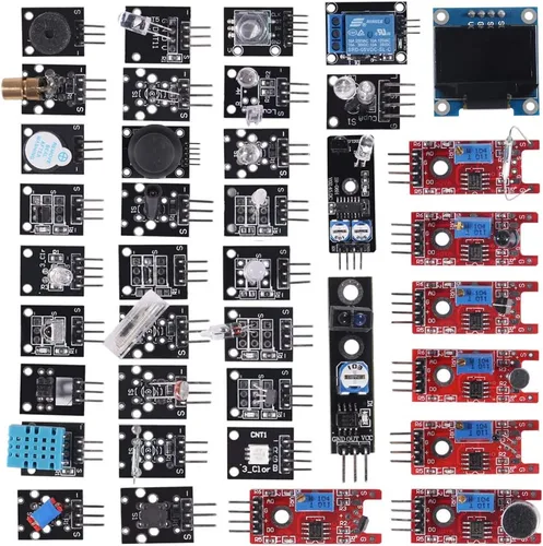 Vista 8 de 16 en 1 Proyecto Super Starter Kits Kit de módulos de sensor para Arduino Raspberry para UNO R3 Mega2560 Mega328 Nano Raspberry Pi 3 2 Modelo B K62