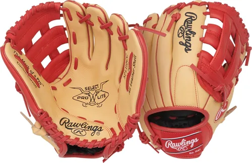Vista 15 de Rawlings Guante de béisbol juvenil Select PRO LITE Modelos Pro Player Tamaños 10.5 a 12.25 pulgadas Múltiples estilos