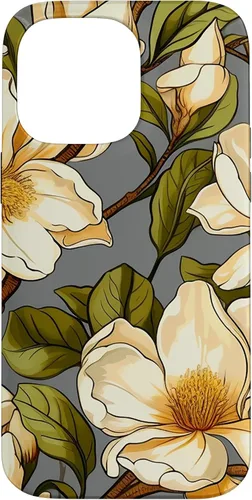 Vista 21 de Botanical Garden Magnolia Flower Case for iPhone 17