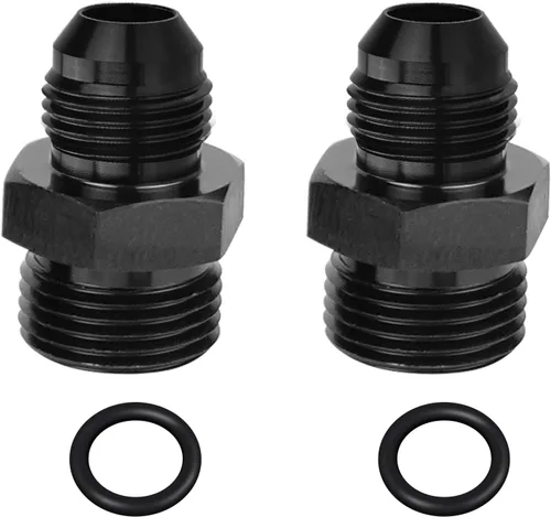 Vista 11 de Adaptador de riel de combustible macho 6AN Flare a 6AN ORB, adaptador de manguera de línea de combustible de aluminio, accesorios de sistema
