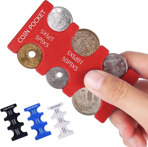Vista 5 de kekafu Estuche organizador y almacenamiento para monedas de Yen japonés, organizador y dispensador de monedas, organizador y dispensador de monedas