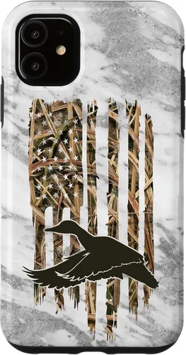 Vista 8 de Funda para iPhone 11 Pro Max con diseño de camuflaje y bandera de Estados Unidos