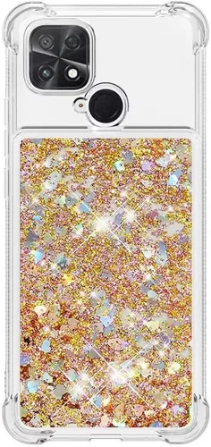 Vista 94 de Funda de silicona transparente con purpurina para Xiaomi Redmi A1 Bling Liquid Clear Star Heart Silicone Bumper a prueba de golpes, funda Azul