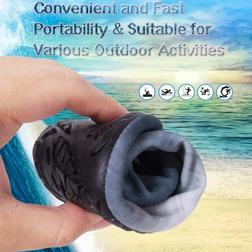 Vista 5 de YALOX - Zapatos de agua para deportes al aire libre, playa, natación, acuáticos, secado rápido, zapatos tipo calcetines, calzado descalzo para surf