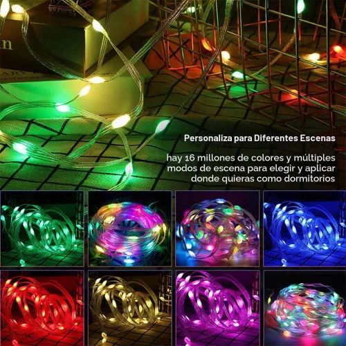 Vista 2 de DC12V WS2811/WS2812 Cadena de luces de píxeles de guijarro Seed Pixel Roll 1000LEDS 50m Cadena de luces de hadas 5cm de separación para decoración