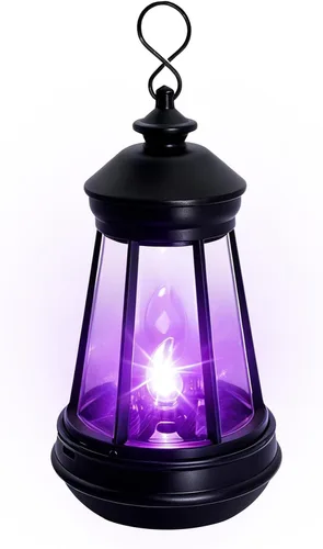 Vista 8 de Mini Solar Lantern Lights Replacement for Outdoor Statue, Blue Solar Lights Small Hanging Lantern Replacement, Waterproof Garden Decor Outdoor