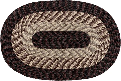 Vista 17 de La colección Better Trends Alpine Braid es una alfombra reversible para interiores duradera y resistente a las manchas 100% polipropileno