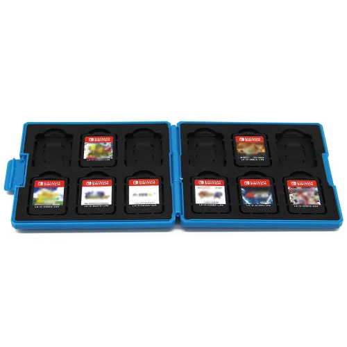 Vista 6 de CellDesigns Cartoon Game Memory Card Case Compatible with Nintendo Switch (Royal Crest)