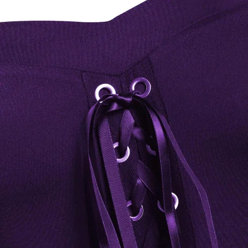 Vista 5 de Vestido punk gótico para mujer, hombros descubiertos, manga mariposa, vestido de fiesta de Navidad o cosplay