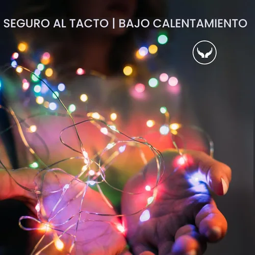 Vista 4 de Bexdir - Paquete de 12 luces de hadas multicolor de 7 pies, 20 luces LED