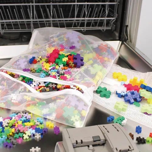 Vista 2 de PLUS PLUS - Set de Juego Abierto - 600 Piezas - Mezcla de Colores Básicos, Juego de Construcción STEM, Mini Rompecabezas Encastrables para Niños