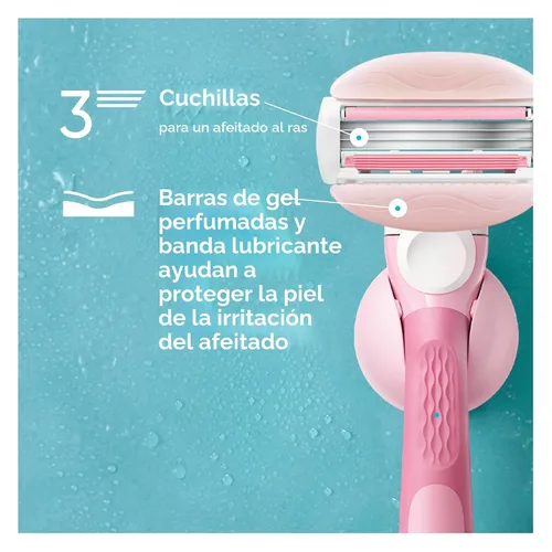 Vista 2 de Gillette Venus ComfortGlide - Rastrillo de afeitar para mujer, té blanco (6 repuestos)
