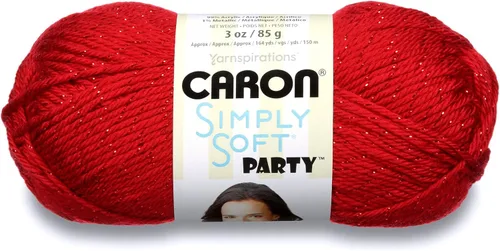 Vista 25 de Caron Simply Soft Paints Hilo (4) Grosor Mediano Worsted 100% Acrílico - 5oz - Oceana - Lavado y Secado a Máquina