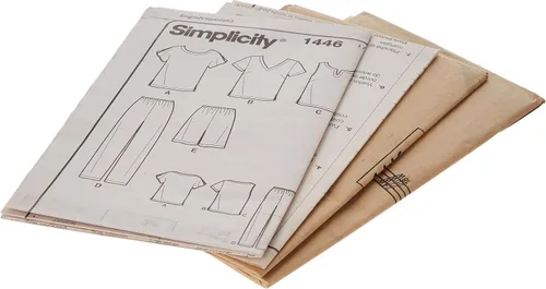 Vista 3 de Simplicity S1446 - Camisa para mujer, pantalones y pantalones cortos, fácil de coser, tallas 18W-24W