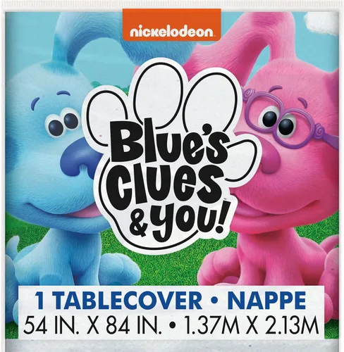 Vista 3 de Blue's Clues & You - Mantel de plástico para fiesta de cumpleaños, 1 unidad