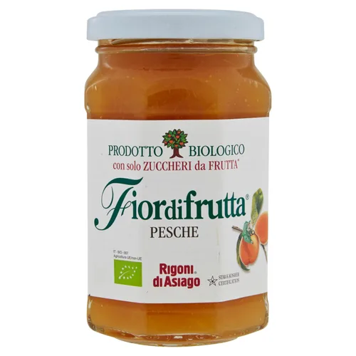 Vista 4 de Rigoni di Asiago Fiordifrutta Organic Fruit Spread, melocotón, 6