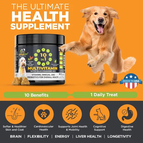 Vista 4 de Googipet - Multivitamínico masticable para perros, vitaminas y suplementos