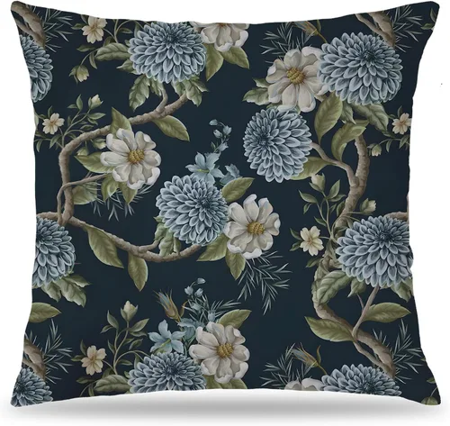 Vista 27 de Fundas de Almohada Gótica de Polilla y Mariposa 18x18, Fundas de Almohada Celestial de Luna de Academia Oscura para Sofá, Decoración Gótica