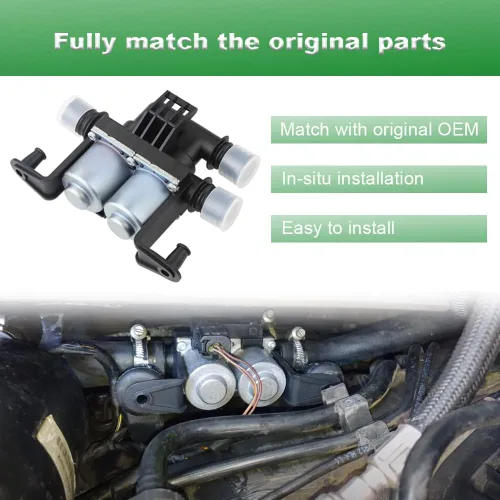 Vista 3 de JDMON Compatible con válvula de control de calentador BMW E60 E63 E64 E65 E66 525i 528i 535i 535i xDrive 535xi 545i 550i 645Ci 2004-2010 sustituye a