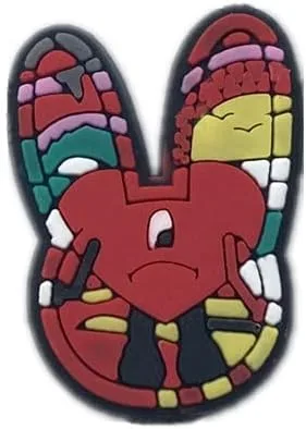 Vista 2 de TOYORK Bad Bunny - Dijes para zapatos, de cloruro de polivinilo al azar, 21 piezas de decoración de zapatos para niñas, niños, adolescentes, niños