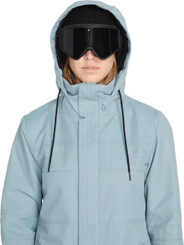 Vista 6 de Volcom Fawn - Chaqueta con capucha para mujer con aislamiento para snowboard y esquí Violeta Violet Ice