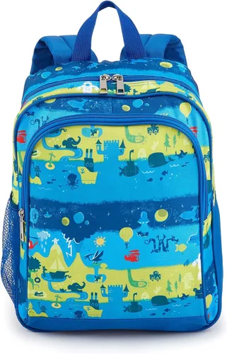 Vista 2 de Mochila exclusiva de Amazon para niños, capas (compatible con tablet Kids Fire de 7 a 8 pulgadas y Kindle Kids Edition)