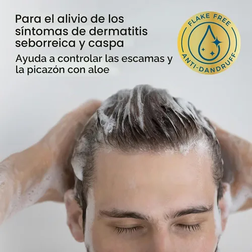 Vista 8 de True+Real Champú hidratante para la caspa con aloe y sulfuro de selenio 1%, 11fl oz