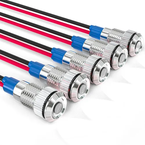 Vista 20 de GASHER Luz indicadora de ahorro de energía LED colorida de 5PCS 12V 20mA Colorido