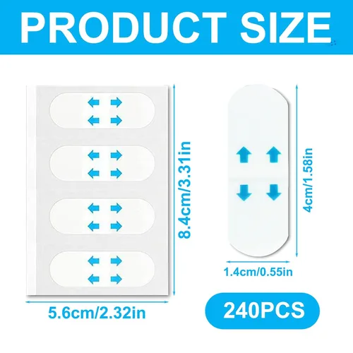 Vista 6 de 240 cintas para levantamiento facial, cinta invisible para levantamiento de ojos, cinta facial para levantar y apretar instantáneamente la piel