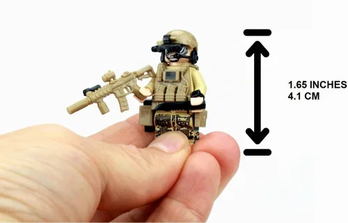 Vista 2 de Battle Brick Seal Team Six Commando Custom 1 Minifigura