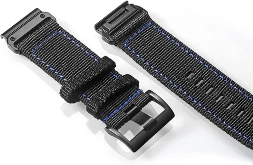 Vista 7 de Compatible con Garmin, correa deportiva de nailon para reloj fēnix/Forerunner/Vivoactive/Approach/MARQ/quatix/D2 Series resistente banda de repuesto