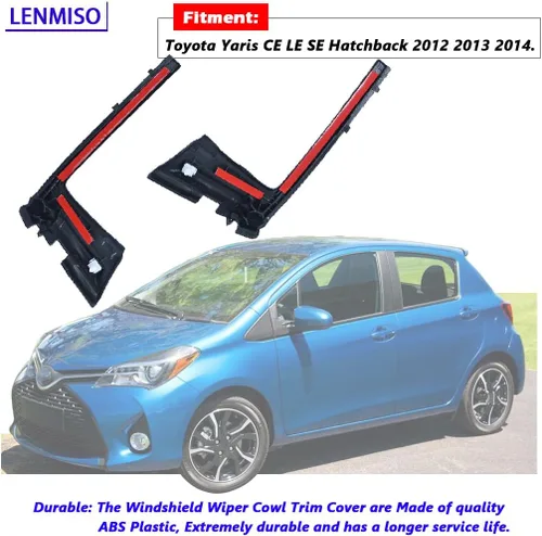 Vista 2 de Cubierta del parabrisas compatible con Toyota Yaris CE LE SE Hatchback 2012-2014, repuesto 53866-52090 53867-52090