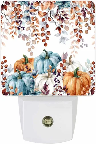 Vista 11 de Luces nocturnas decorativas enchufables a la pared, lámpara LED para niños, sensor de atardecer a amanecer, estrella de copo de nieve de Navidad