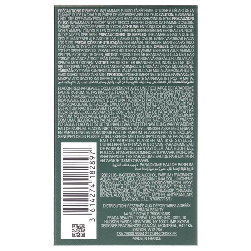 Vista 7 de Prada Paradigme Eau De Parfum Spray Recargable para Hombres, 1.6 Onzas