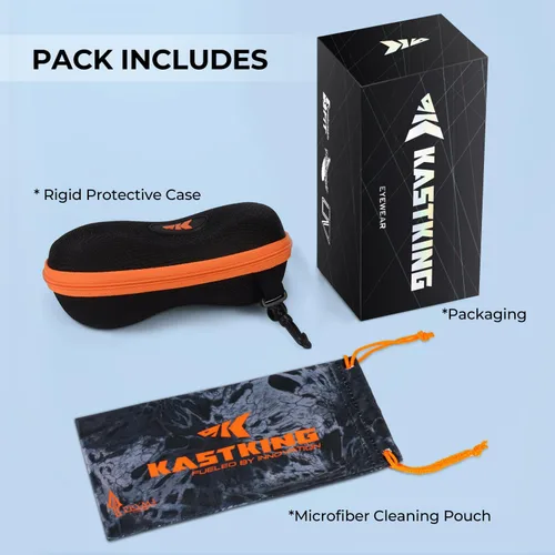 Vista 10 de KastKing Hiwassee - Gafas de sol deportivas polarizadas para hombres y mujeres, gafas de sol envolventes para pesca, ciclismo y correr, protección UV