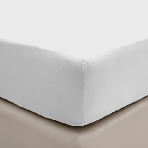 Vista 49 de PURE ERA Sábana bajera ajustable de algodón de punto de jersey (sin sábana encimera ni fundas de almohada) con bolsillo profundo de hasta 15 a 20