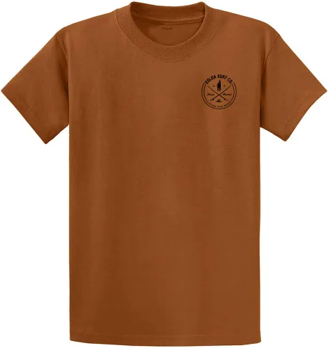 Vista 40 de Koloa Surf - Camisetas de algodón pesado para hombre, tallas grandes y altas Azul acuático/negro buscando diseño de ondas