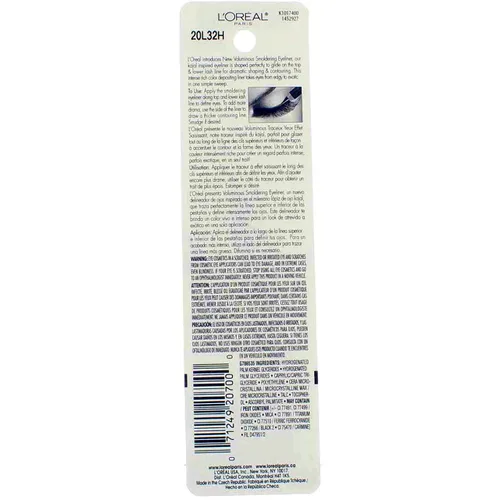 Vista 3 de L'Oreal Paris Voluminous Smoldering Liner, Negro [645] 0.09 oz (Paquete de 3)
