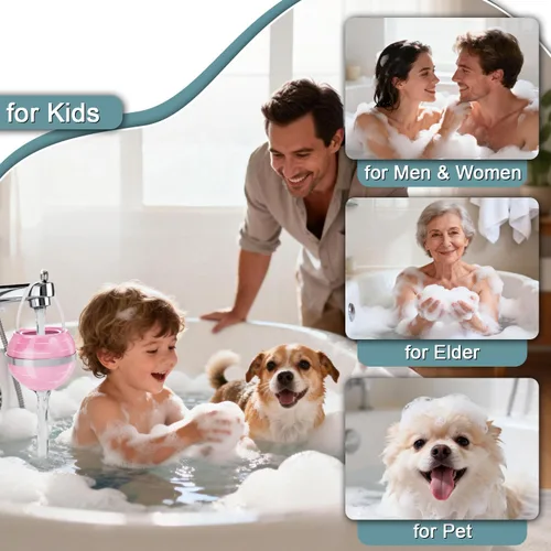 Vista 8 de NIROKET Filtro de baño para bañera, filtro de agua de bañera de 8 etapas que elimina cientos de contaminantes para una piel más suave y tersa, 2500