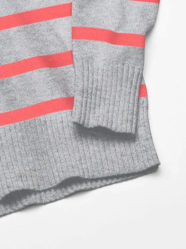 Vista 2 de Tienda Essentials Suéter de manga larga 100 algodón con cuello redondo para mujer