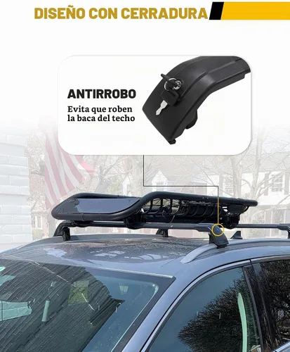 Vista 4 de Barras Transversales de Techo Compatibles con Buick Encore 2013 2014 2015 2016 2017 2018 2019 2020 2021 2022 Portaequipajes con Barras Transversales