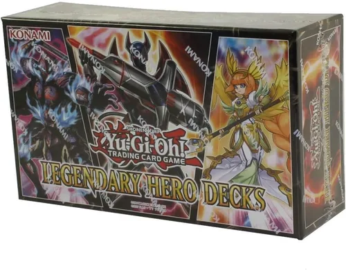 Vista 2 de Yu-Gi-Oh! Cards Legendary Hero Decks - 5 Ultra Raras Contiene 150 Cartas Coleccionables