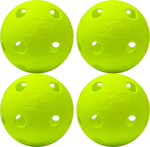Vista 12 de MLB Indestruct-A-Ball - Pelotas de entrenamiento ópticas (paquete de 8), 9 pulgadas, color amarillo 5X More Durable Than Standard Balls, Flexes on
