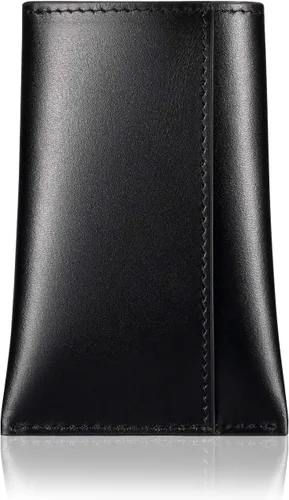 Vista 2 de HISCOW Tarjetero con solapa para dispensar tarjetas - piel de becerro italiana (negro)
