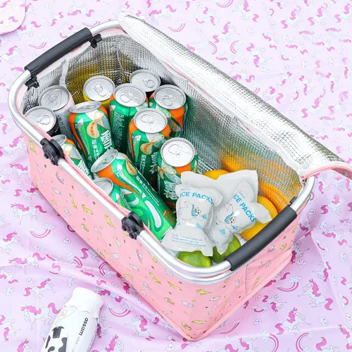 Vista 4 de RAINBOW Paquetes de hielo seco para envío de alimentos, pequeñas bolsas frías para bolsas de caja más fría, a prueba de fugas, bolsa de hielo frío
