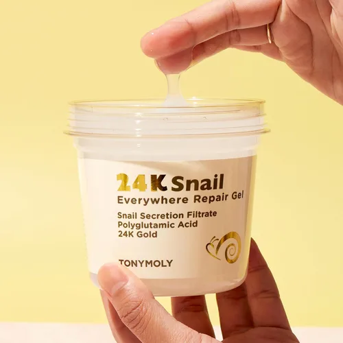 Vista 3 de TONYMOLY Gel reparador de caracol en todas partes, hidratante y rejuvenecedor para el cuidado de la piel para cara y cuerpo con filtrado