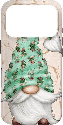 Vista 30 de Floral Shabby Chic Design with Cute Gnomie for Summer Gnome Case for iPhone 17
