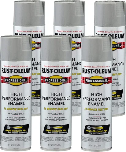 Vista 50 de Rust-Oleum 7515838 Pintura en aerosol de esmalte profesional de alto rendimiento, 14 onzas, aluminio