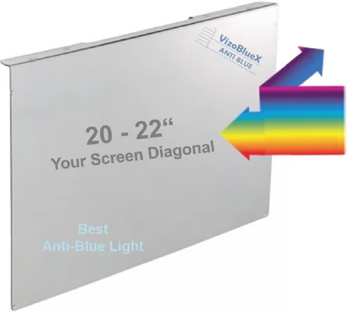 Vista 6 de VizoBlueX Protector de pantalla de TV de 77 pulgadas contra luz azul y daños. Escudo de protección y filtro anti-luz azul que bloquea UV para LCD